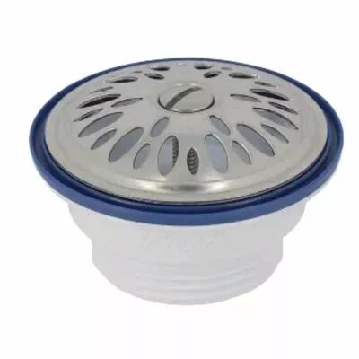 Bonde de lavabo plastique � grille inox