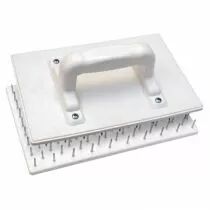 Taloche &agrave; pointes plateau en PS choc blanc