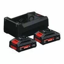 Pack 2 batteries + chargeur Expert EXBA 18 V