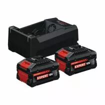 Pack 2 batteries + chargeur Expert EXBA 18 V