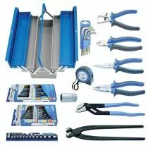 Composition Unior caisse &agrave; outils m&eacute;tal 50 outils