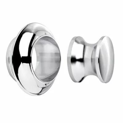 Bouton-poussoir Push-Lock � 23 mm avec rosace