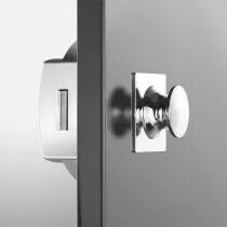 Bouton-poussoir Push-Lock &Oslash; 23 mm avec rosace