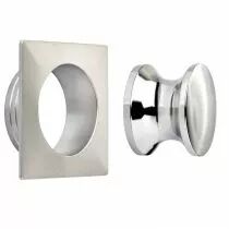 Bouton-poussoir Push-Lock &Oslash; 23 mm avec rosace