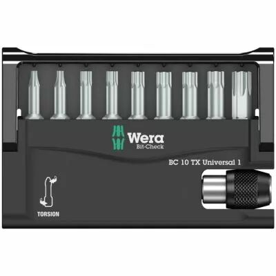 Coffret 9 embouts Bit-Checks� Torx + porte-embout