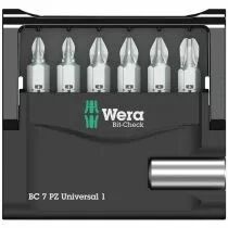 Coffret 6 embouts Bit-Checks&reg; Pozidriv + porte-embout