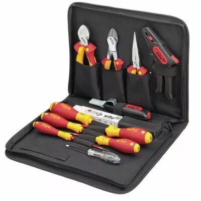 Jeu d'outils �lectricien mixte VDE 13 pi�ces avec trousse