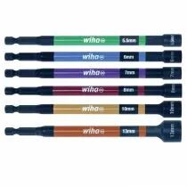 Jeu de cl&eacute;s &agrave; douilles magn&eacute;tiques &agrave; code couleur 150mm