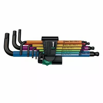 Jeu de 9 cl�s 6 pans multicolores