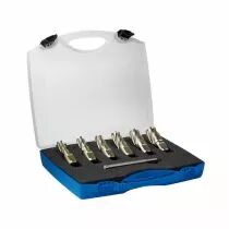 Coffret de 6 fraises &agrave; carotter Weldon + &eacute;jecteur