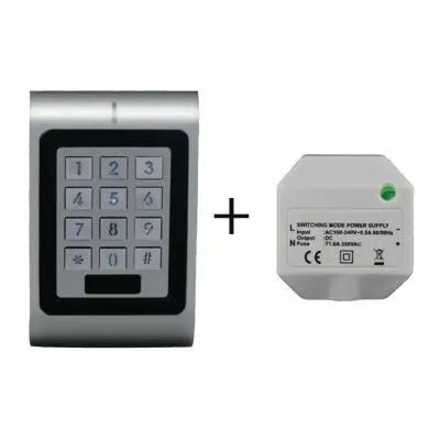 Clavier lecteur 1 relais bornier + mini alimentation