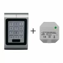 Clavier lecteur 1 relais bornier + mini alimentation