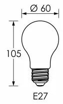 Lampe LED filaments E27 - Classe A