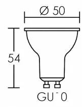 Lampe LED GU10 5W CCT 3000K - 4000K