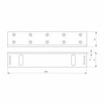 Equerre en L pour s&eacute;rie EMS1200