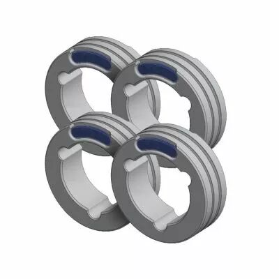 Jeu de 4 galets moteur type F pour postes Gys et Lincoln