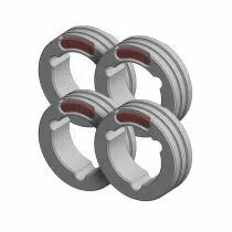 Jeu de 4 galets moteur type F pour postes Gys et Lincoln