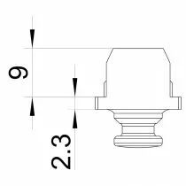Platine e-24839-00-0-1 pour menuiserie alu