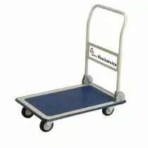 Plateau sur roulettes roulservice bleu