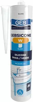 Silicone sanitaire W Gebsicone - surfaces vitrifi�es et �mail