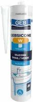 Silicone sanitaire W Gebsicone - surfaces vitrifi&eacute;es et &eacute;mail