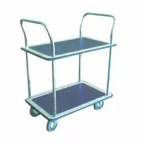 Servante acier 2 plateaux antid&eacute;rapants - charge 200 kg