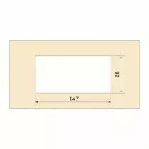 Passe-c&acirc;bles rectangulaire &agrave; encastrer