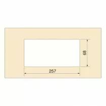 Passe-c&acirc;bles rectangulaire &agrave; encastrer