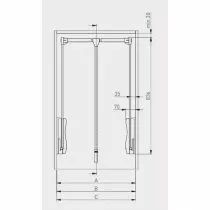 El&eacute;vateur garde robe - 12kg blanc