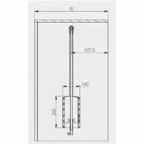 El&eacute;vateur garde robe - 12kg blanc