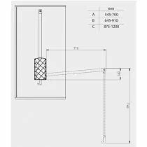 El&eacute;vateur garde robe - 12kg blanc