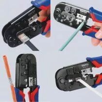 Pince &agrave; sertir pour fiches Western KNIPEX 190 mm