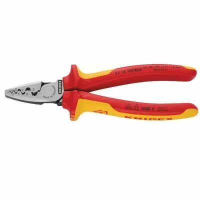 Pince � sertir pour embouts de c�ble KNIPEX isol�e 1000 V