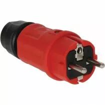 Fiche &eacute;lectrique m&acirc;le 2P+T