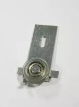 Roulette rail acier pour placard coulissant