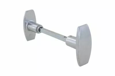 Bouton double alu poli