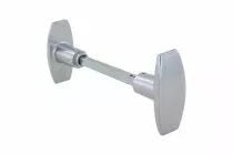 Bouton double alu poli