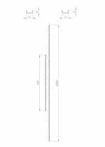 Cr&eacute;maill&egrave;re en applique aluminium