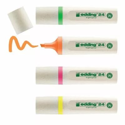 Bo�te de 4 surligneurs E-24 Ecoline - 2-5 mm