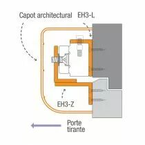 Capot architectural pour ventouses EH3
