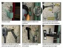Accessoires pour volets I N G pi&egrave;ce pour gond en angle