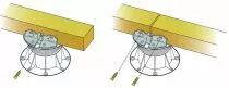 Support lambourde pour terrasse bois Buzon