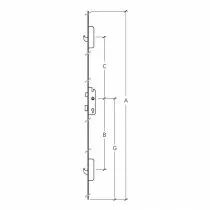Serrure multipoints BS 2500 man�uvre &agrave; la cl&eacute;
