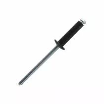 Rivet standard - t&ecirc;te plate laqu&eacute;e noire - alu/tige acier