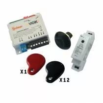 Kit centrale VIGIK + 12 badges