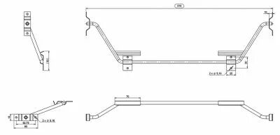 Accessoires pour paire de coulisses pour table � rallonge