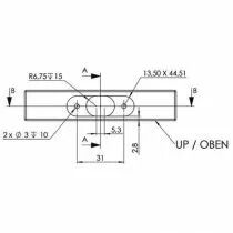 Kit complet pour table extensible Alu77 Frontslide
