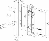 Serrure Multifonction &agrave; Encastrer