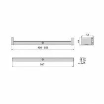 Barre de penderie LED