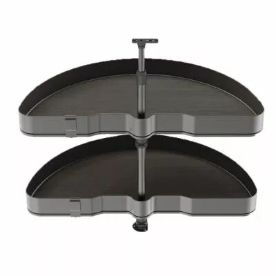 Set 2 plateaux 1/2 rond diam 800    haut reglable 700 a 800mm
